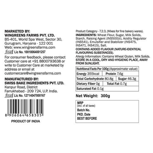 Wingreens Farms Impatient Baker - Eggless Vanilla Cake Mix, 300 g Tub-6.webp